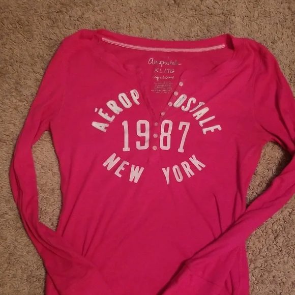 Hot pink Aeropostale thermal - Picture 1 of 2